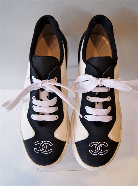 chanel tennis shoes replica|chanel knockoff shoes.